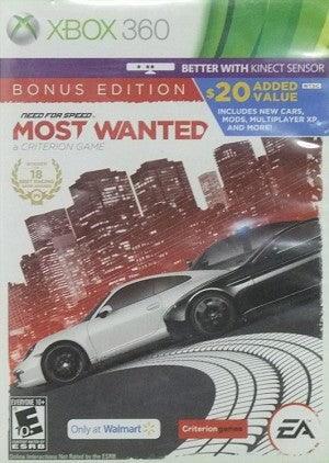 Need For Speed Most Wanted Bonus Edition - Microsoft Xbox 360