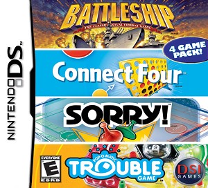 Battleship Connect Four Sorry Trouble DS Game - Nintendo DS