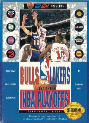 Bulls vs Lakers and the NBA Playoffs - Sega Genesis