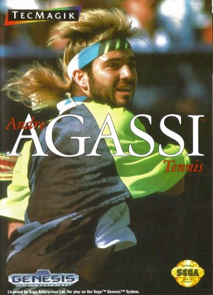 Andre Agassi Tennis - Sega Genesis