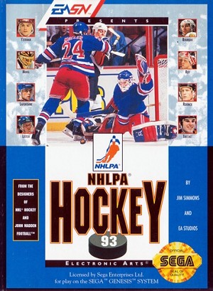 NHLPA Hockey 93 - Sega Genesis