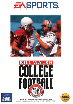 Bill Walsh College Football - Sega Genesis
