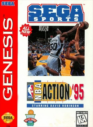 NBA Action 95 Starring David Robinson - Sega Genesis