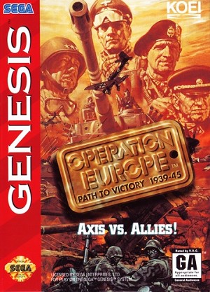 Operation Europe Path to Victory 1939-45 - Sega Genesis