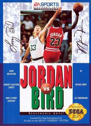 Jordan vs Bird Super One-On-One - Sega Genesis