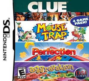 Clue/Mouse Trap/Perfection/Aggravation DS Game - Nintendo DS